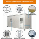 Detachable integrated container house